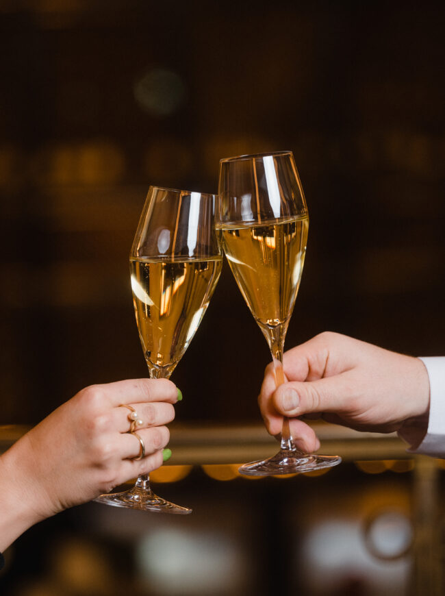 Two Champagne Glasses